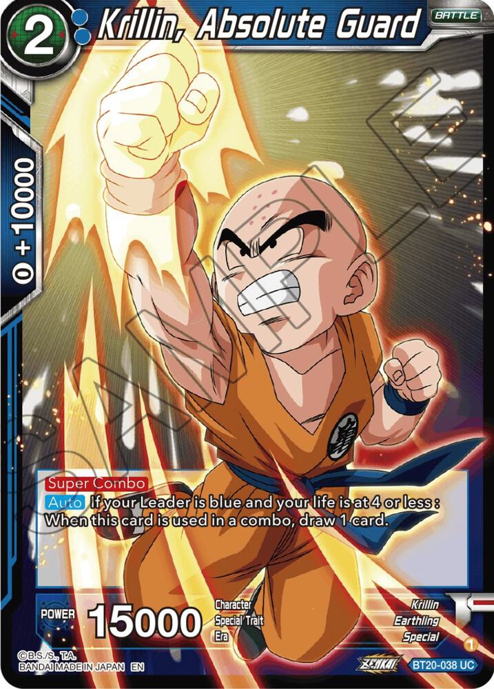 Krillin, Absolute Guard BT20-038 card from Power Absorbed