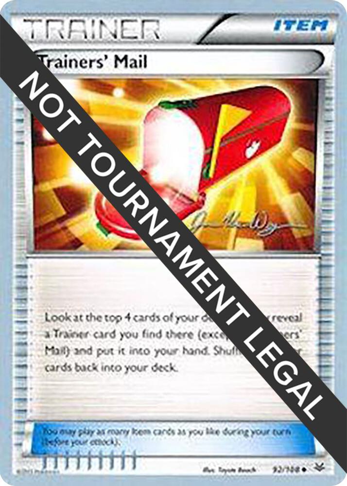 Trainers' Mail - 2015 (Jacob Van Wagner) 92/108 card from World Championship Decks