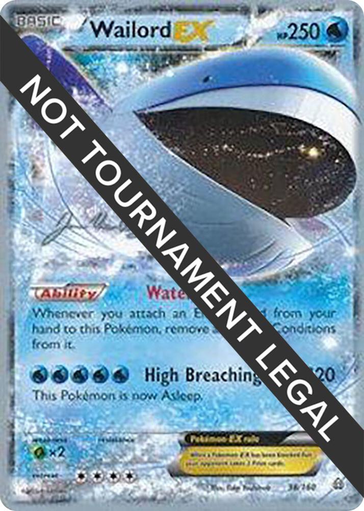 Wailord EX - 2015 (Jacob Van Wagner) 38/160 card from World Championship Decks