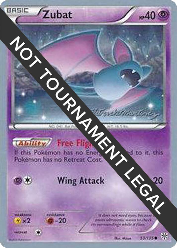 Zubat - 2015 (Patrick Martinez) 53/135 card from World Championship Decks