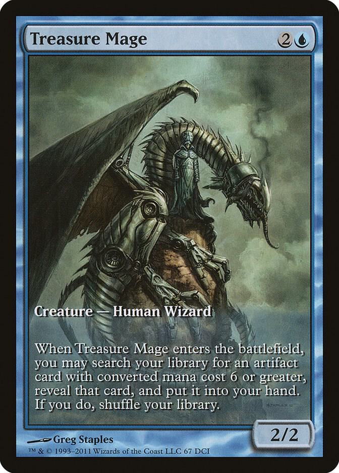Treasure Mage 67 card from Game Day & Store Championship Promos