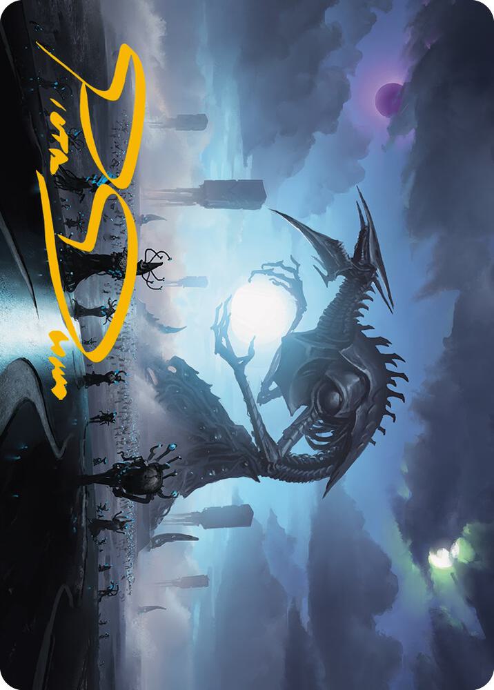 Blue Sun's Twilight Art Card (Gold-Stamped Signature) 13 card from Art Series: Phyrexia: All Will Be One