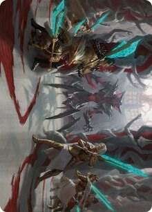 Goldwardens' Gambit Art Card 29 card from Art Series: Phyrexia: All Will Be One