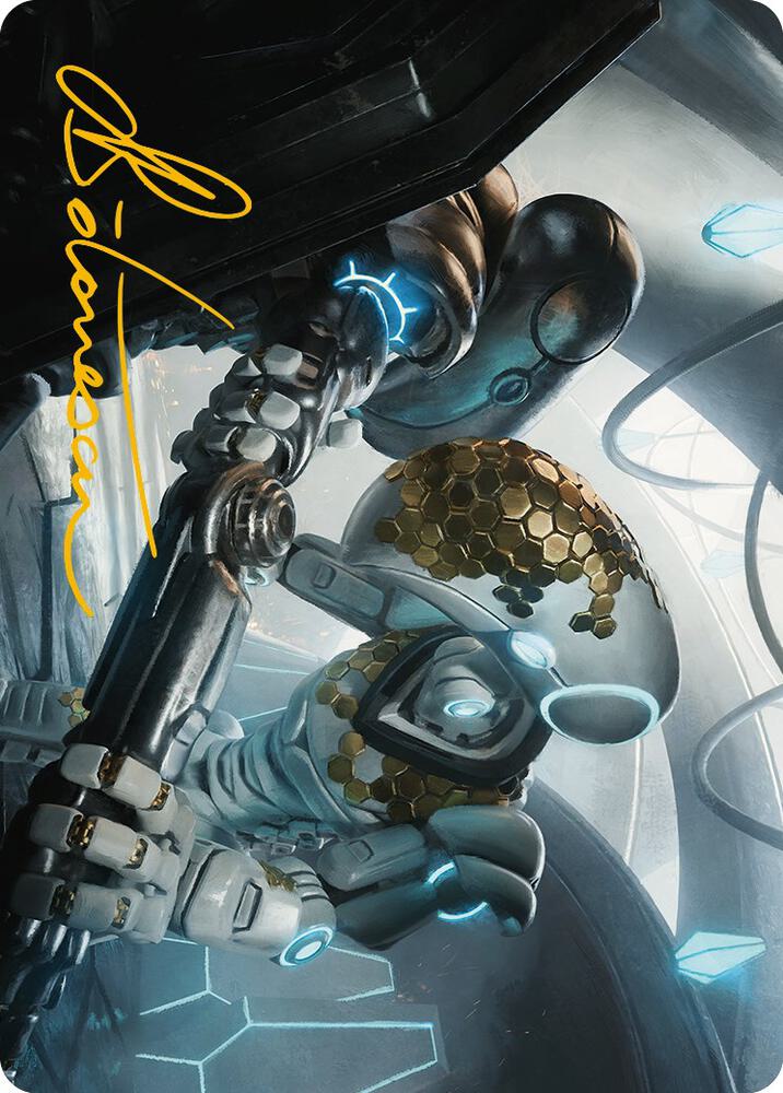 Myr Kinsmith Art Card (Gold-Stamped Signature) 56 card from Art Series: Phyrexia: All Will Be One