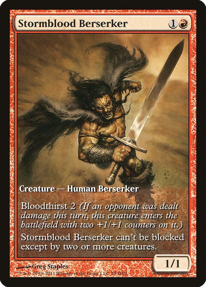 Stormblood Berserker 156 card from Game Day & Store Championship Promos