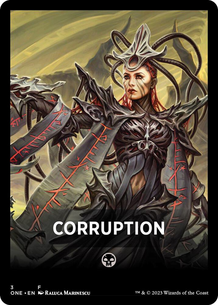 Corruption Theme Card 3 card from Phyrexia: All Will Be One