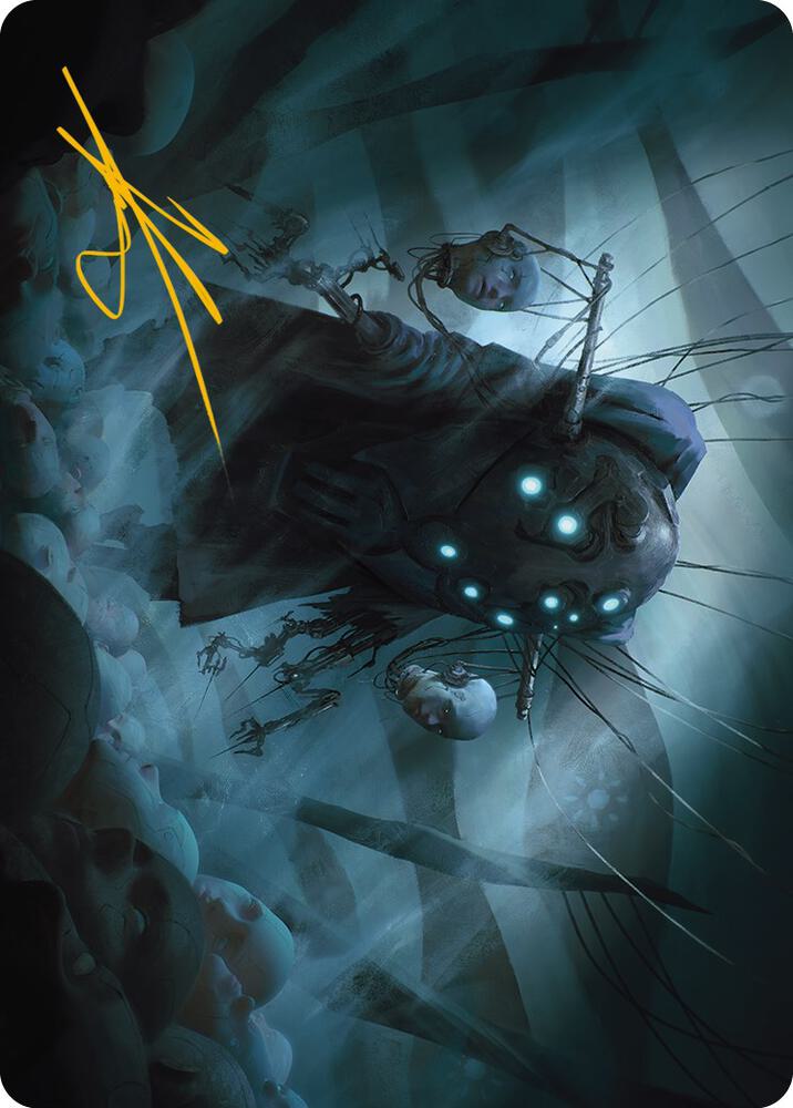 Meldweb Curator Art Card (Gold-Stamped Signature) 16 card from Art Series: Phyrexia: All Will Be One