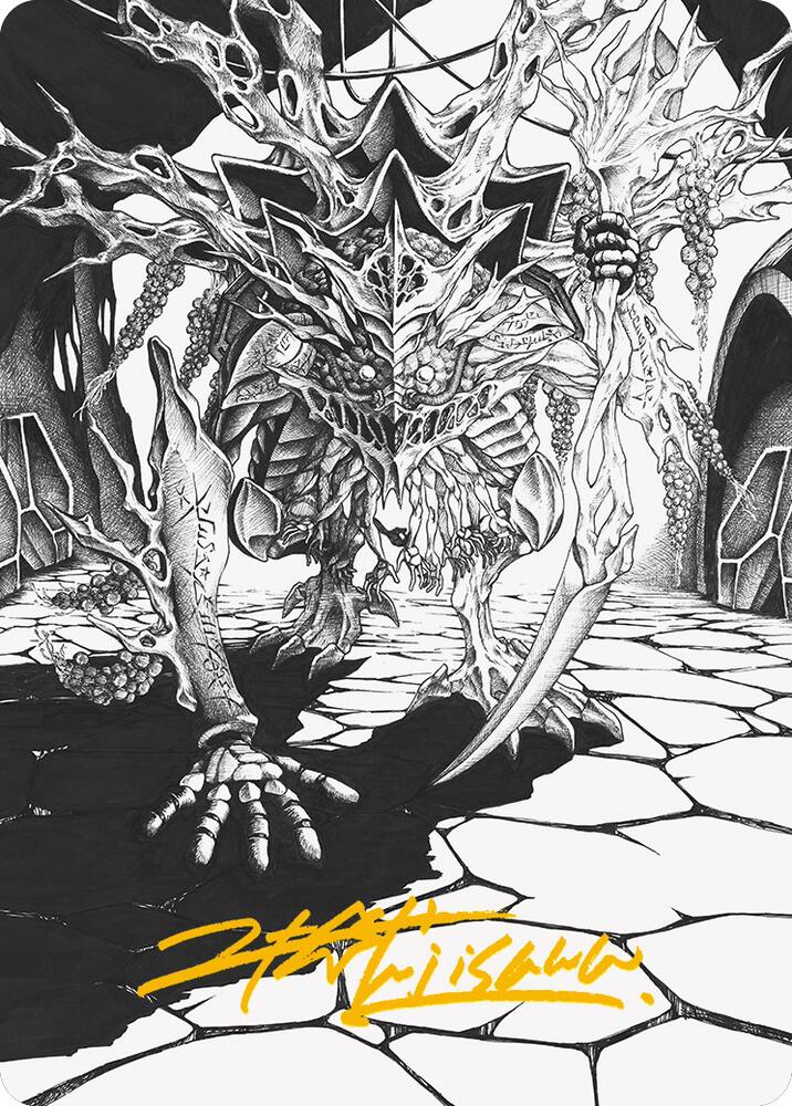 Thrun, Breaker of Silence Art Card (Gold-Stamped Signature) 76 card from Art Series: Phyrexia: All Will Be One