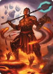 Koth, Fire of Resistance Art Card 31 card from Art Series: Phyrexia: All Will Be One