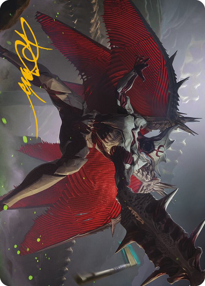 Phyrexian Vindicator Art Card (7/81) (Gold-Stamped Signature) card from Art Series: Phyrexia: All Will Be One