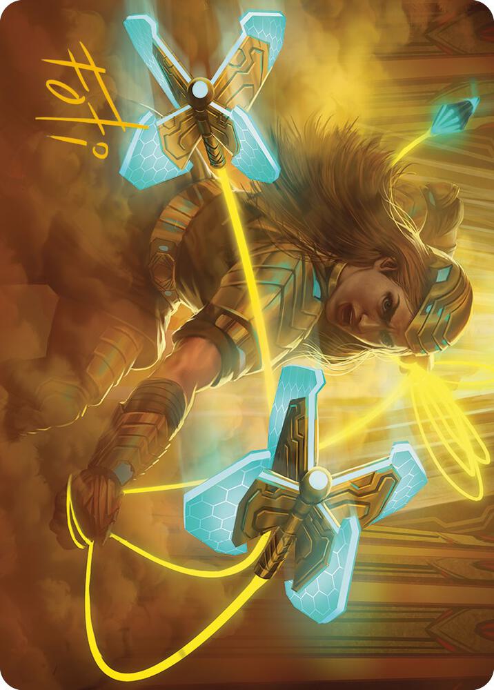 Bladehold War-Whip Art Card (Gold-Stamped Signature) 46 card from Art Series: Phyrexia: All Will Be One