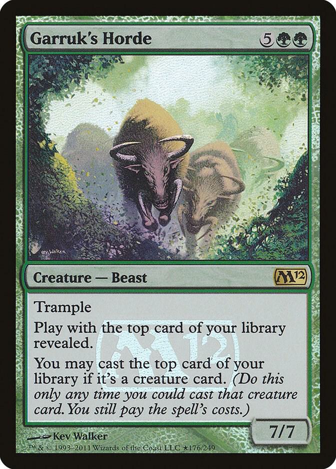 Garruk's Horde 176 card from Launch Party & Release Event Promos