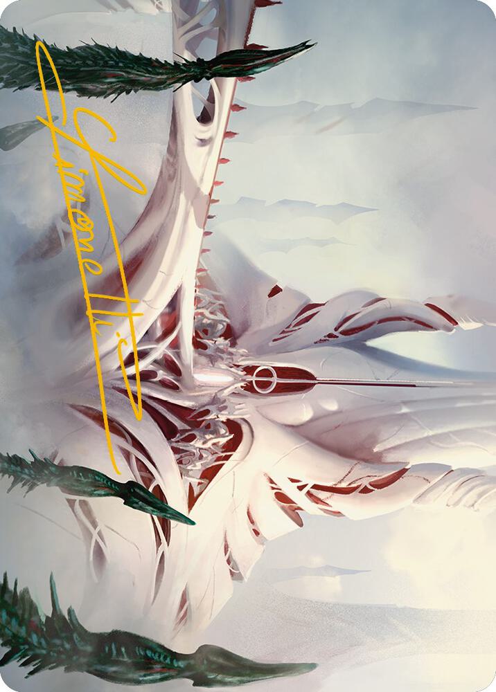 The Fair Basilica Art Card (Gold-Stamped Signature) 59 card from Art Series: Phyrexia: All Will Be One