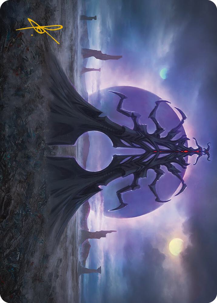 Black Sun's Twilight Art Card (Gold-Stamped Signature) 19 card from Art Series: Phyrexia: All Will Be One