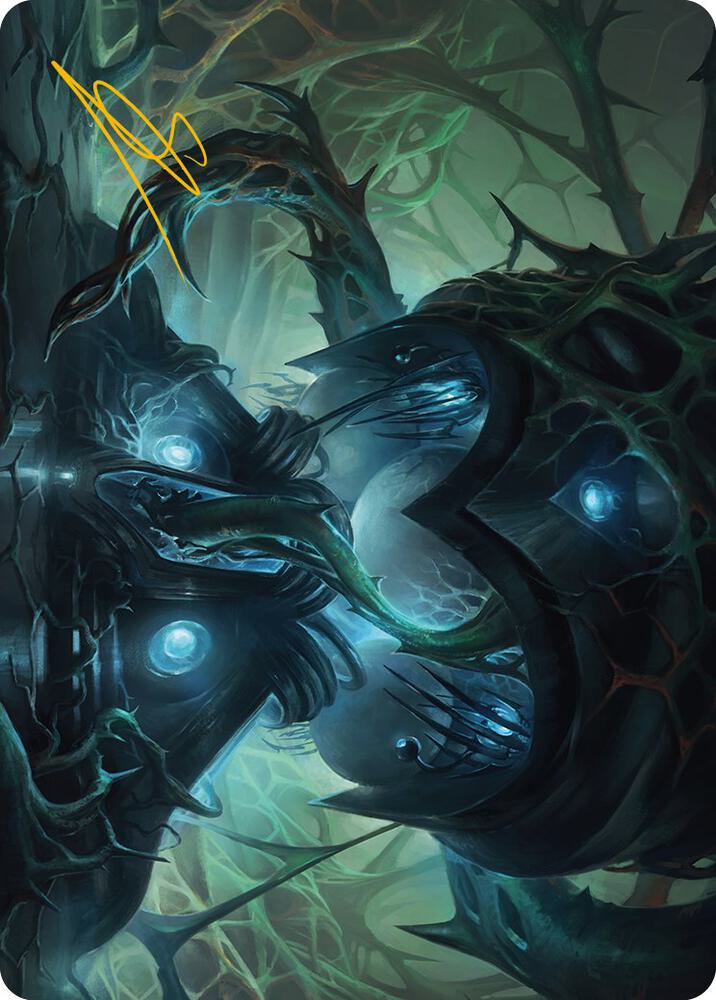 Expand the Sphere Art Card (Gold-Stamped Signature) 38 card from Art Series: Phyrexia: All Will Be One
