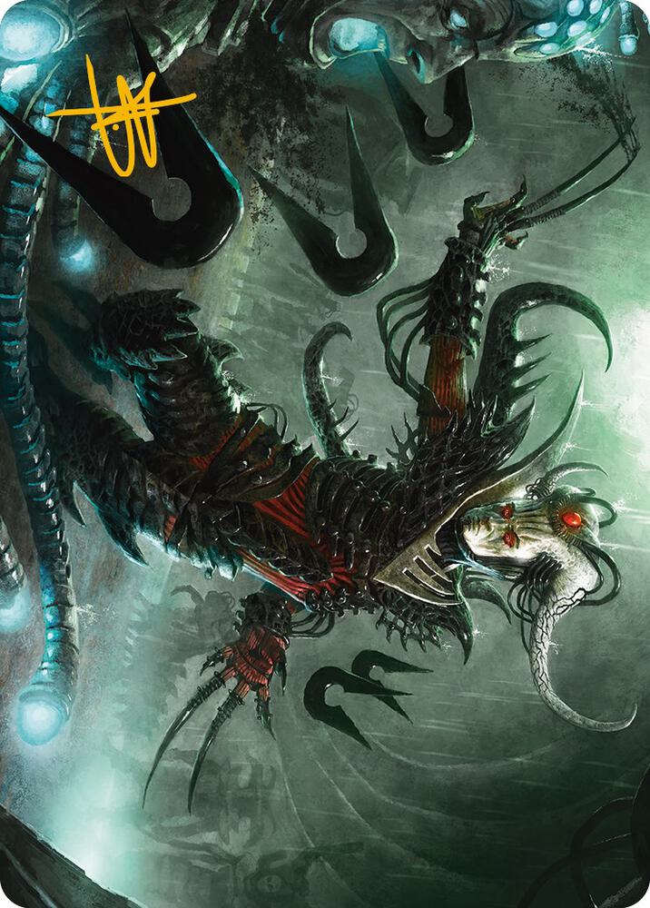 Vraan, Executioner Thane Art Card (Gold-Stamped Signature) 24 card from Art Series: Phyrexia: All Will Be One