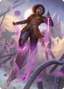 Kaya, Intangible Slayer Art Card 49 card from Art Series: Phyrexia: All Will Be One