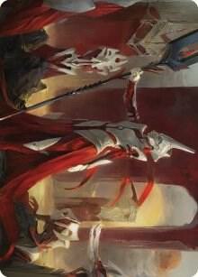 Porcelain Zealot Art Card 8 card from Art Series: Phyrexia: All Will Be One