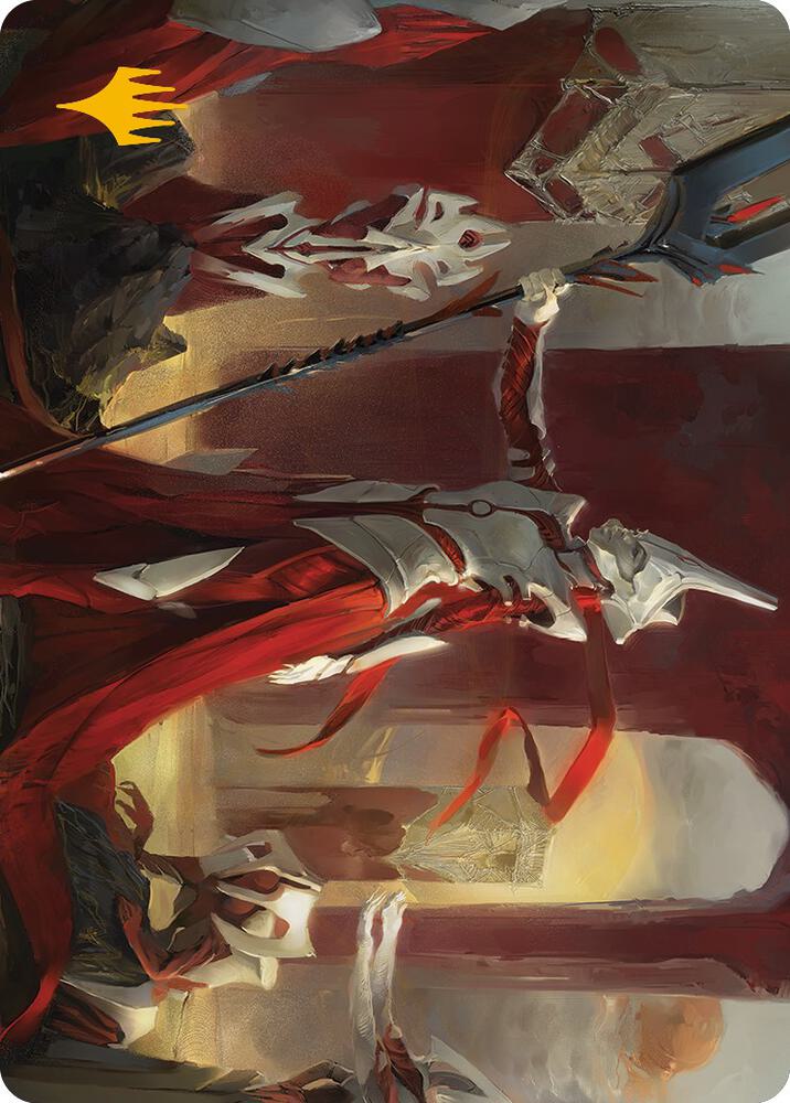 Porcelain Zealot Art Card (Gold-Stamped Signature) 8 card from Art Series: Phyrexia: All Will Be One