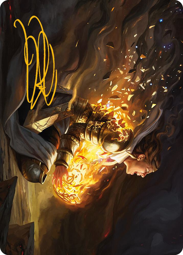 Vanish into Eternity Art Card (Gold-Stamped Signature) 10 card from Art Series: Phyrexia: All Will Be One