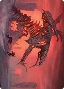 Red Sun's Twilight Art Card 33 card from Art Series: Phyrexia: All Will Be One