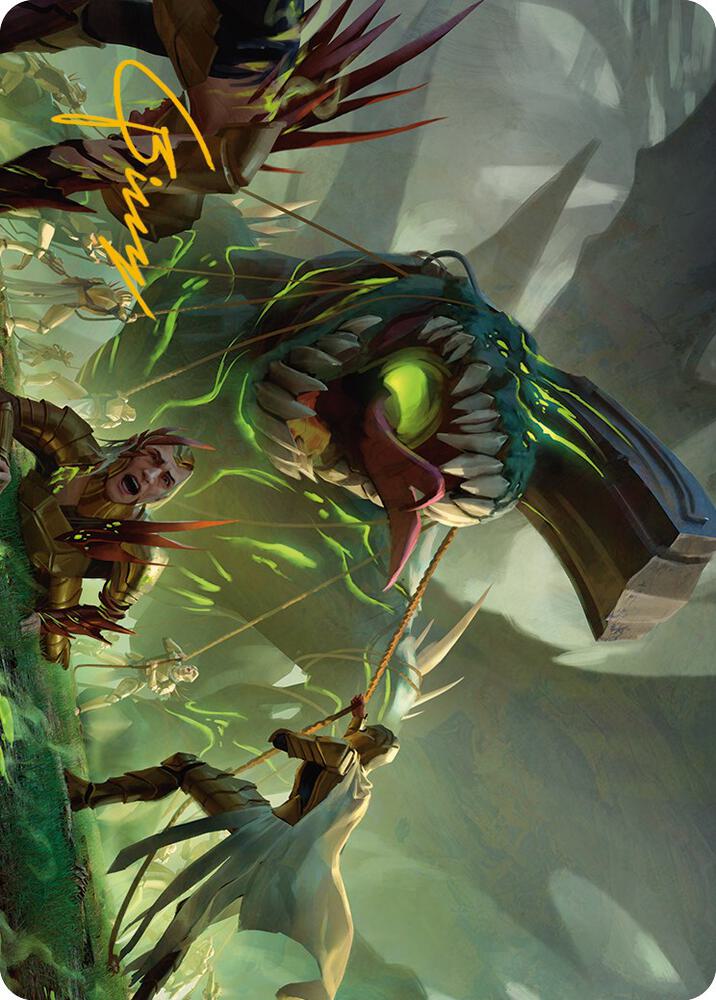 Noxious Assault Art Card (Gold-Stamped Signature) 41 card from Art Series: Phyrexia: All Will Be One