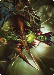 Maze's Mantle Art Card 40 card from Art Series: Phyrexia: All Will Be One