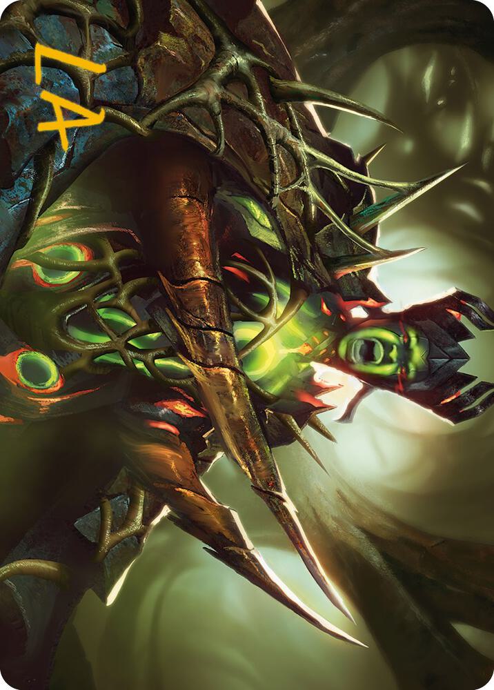 Maze's Mantle Art Card (Gold-Stamped Signature) 40 card from Art Series: Phyrexia: All Will Be One