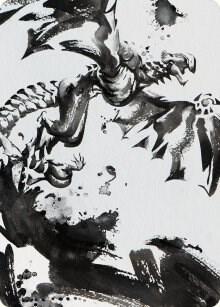 Quicksilver Fisher Art Card 68 card from Art Series: Phyrexia: All Will Be One
