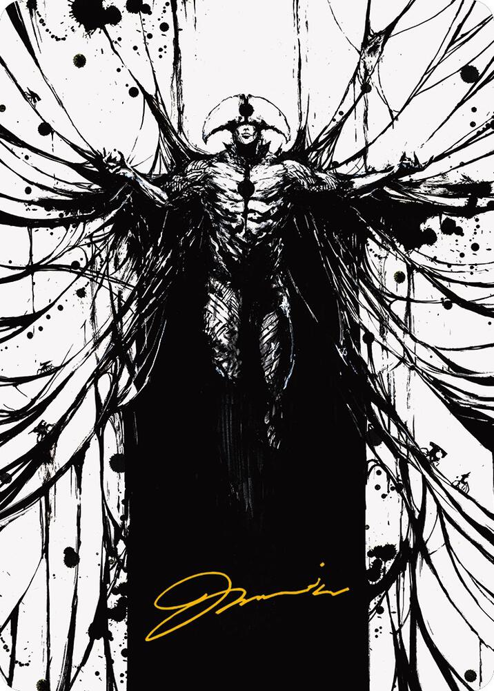 Sinew Dancer Art Card (Gold-Stamped Signature) 66 card from Art Series: Phyrexia: All Will Be One