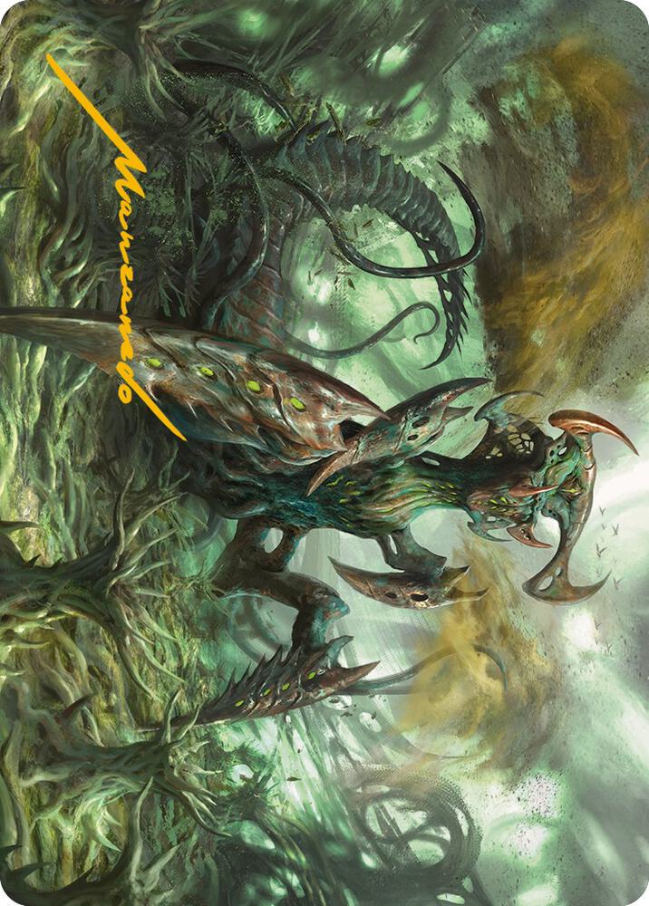 Zopandrel, Hunger Dominus Art Card (Gold-Stamped Signature) 44 card from Art Series: Phyrexia: All Will Be One
