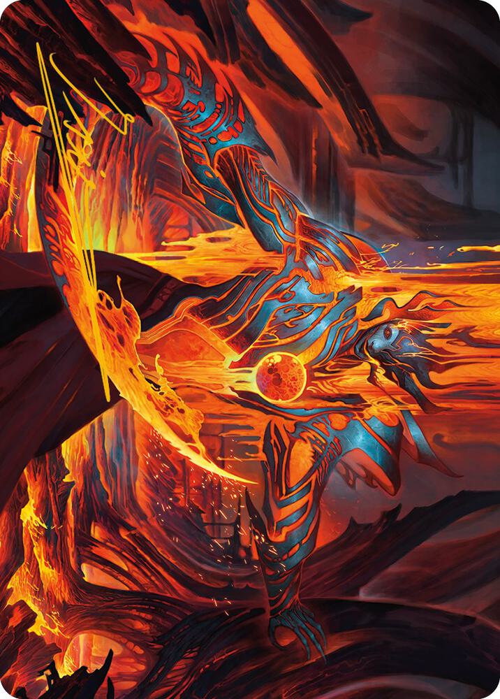 Free From Flesh Art Card (Gold-Stamped Signature) 27 card from Art Series: Phyrexia: All Will Be One