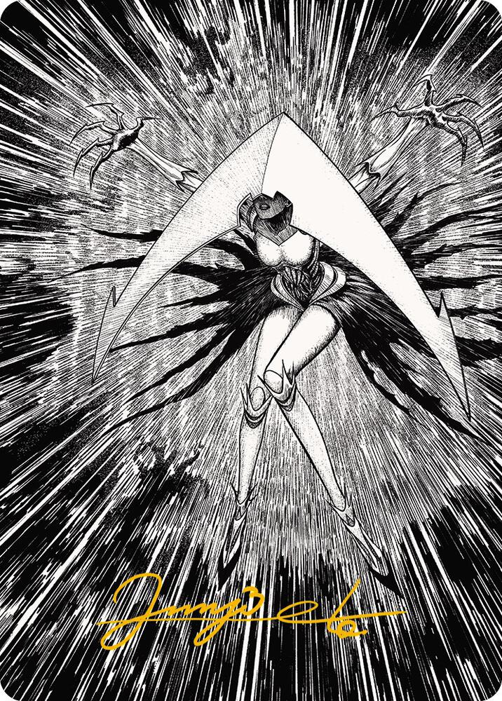 Elesh Norn, Mother of Machines Art Card (64/81) (Gold-Stamped Signature) card from Art Series: Phyrexia: All Will Be One