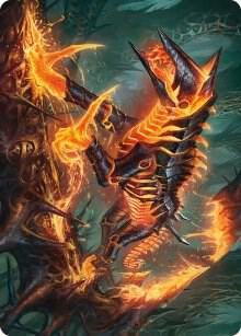 Kuldotha Cackler Art Card 32 card from Art Series: Phyrexia: All Will Be One