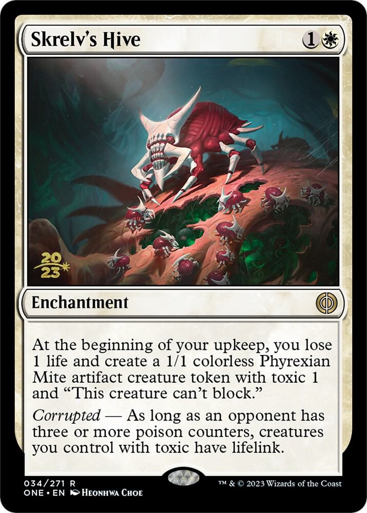 Skrelv's Hive 34 card from Prerelease Cards