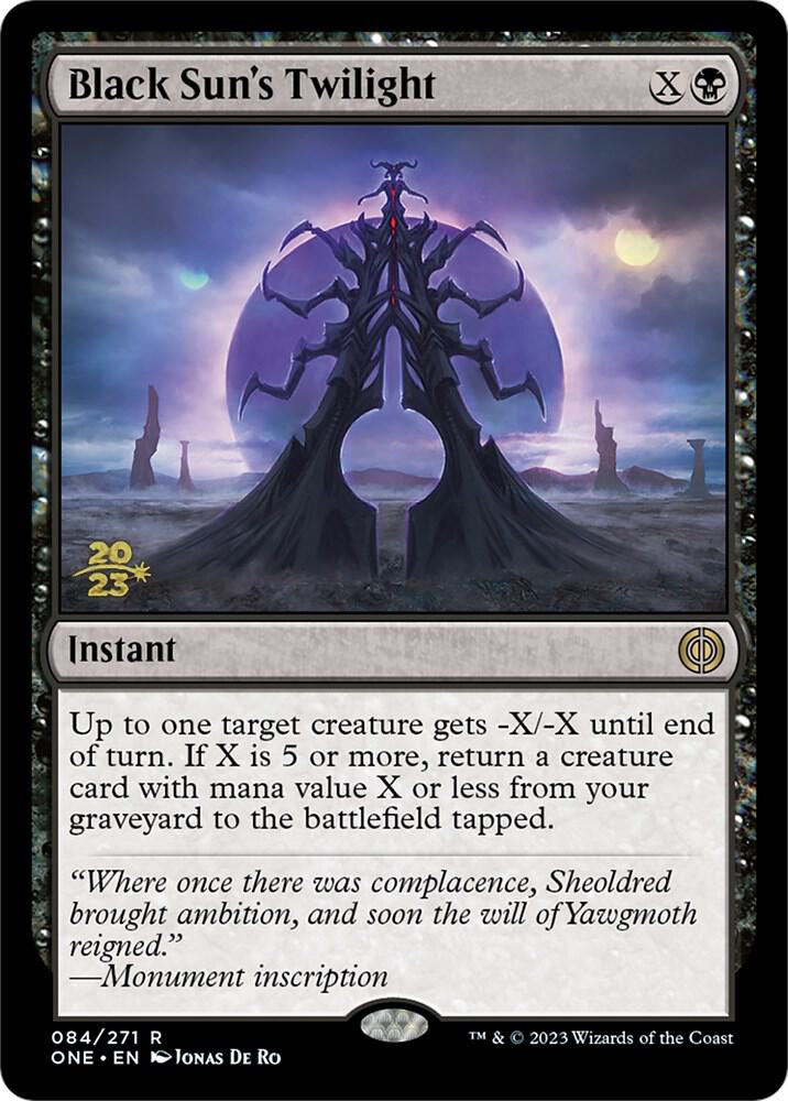 Black Sun's Twilight 84 card from Prerelease Cards