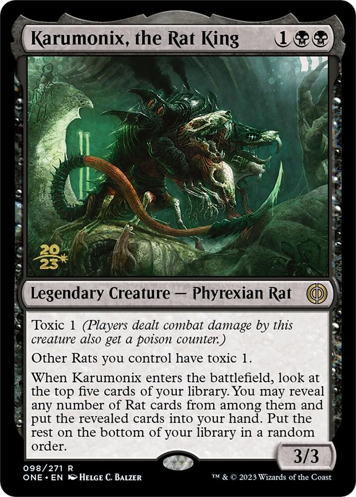 Karumonix, the Rat King 98 card from Prerelease Cards