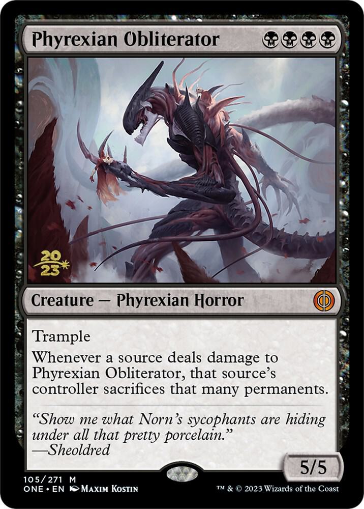 Phyrexian Obliterator 105 card from Prerelease Cards