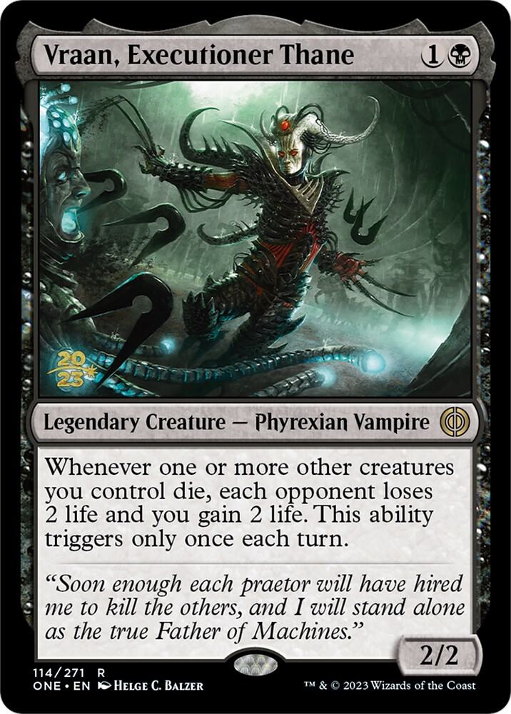 Vraan, Executioner Thane 114 card from Prerelease Cards