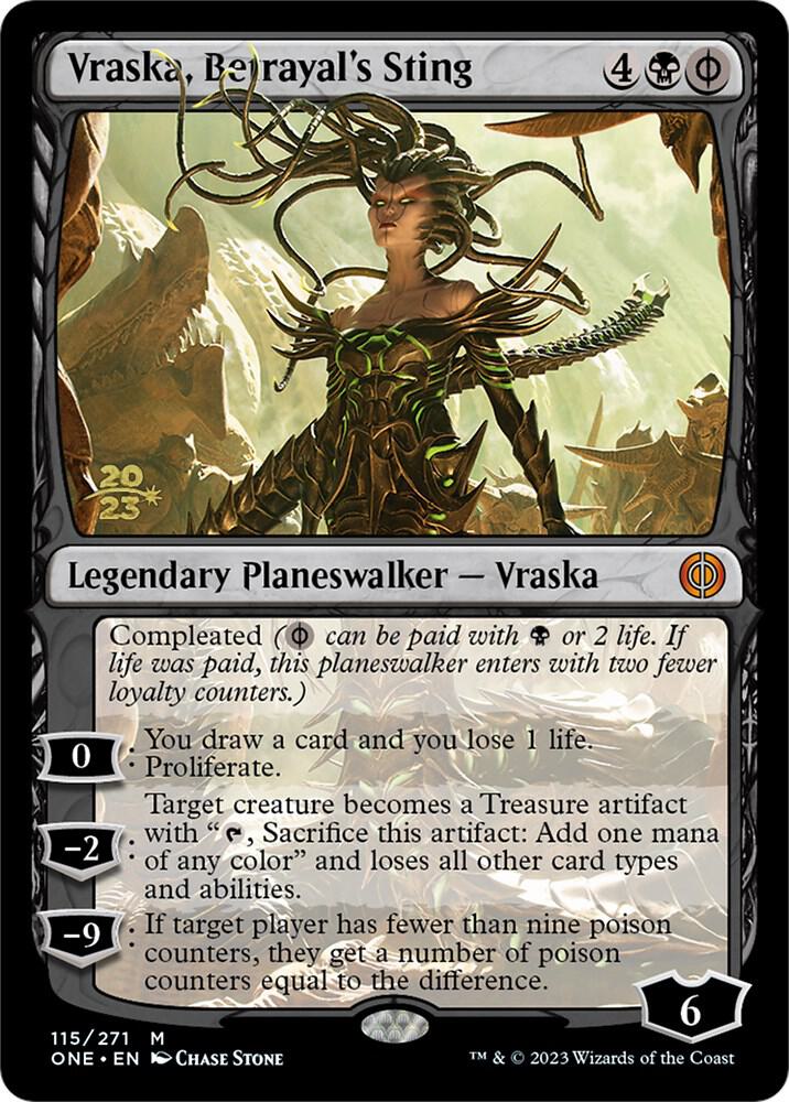 Vraska, Betrayal's Sting 115 card from Prerelease Cards