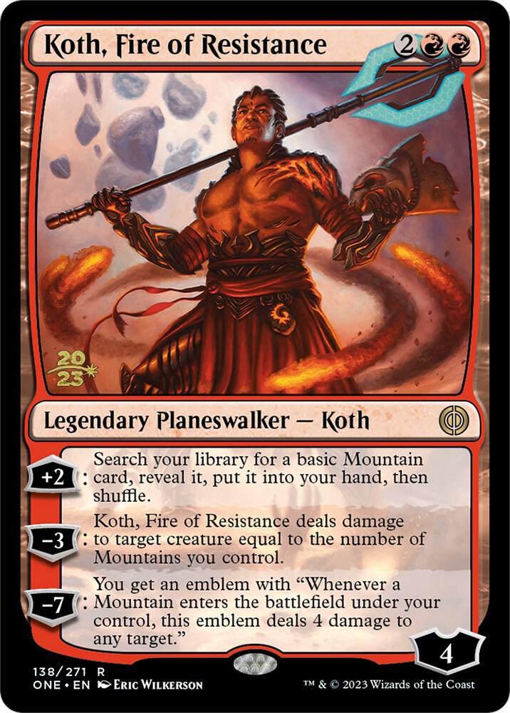 Koth, Fire of Resistance 138 card from Prerelease Cards