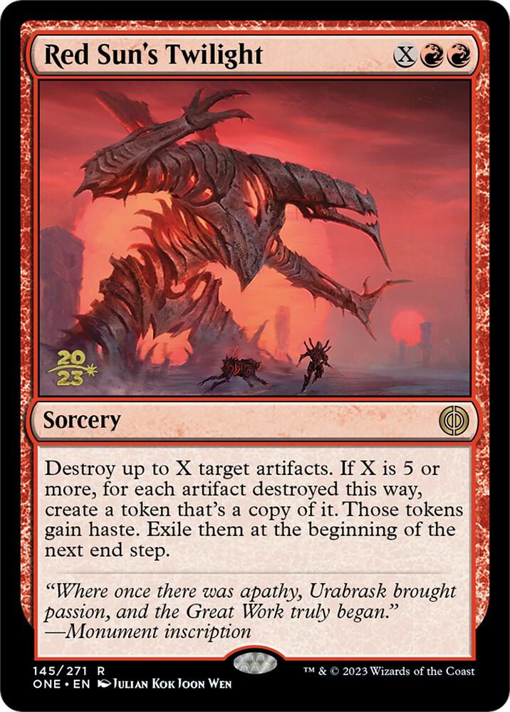 Red Sun's Twilight 145 card from Prerelease Cards