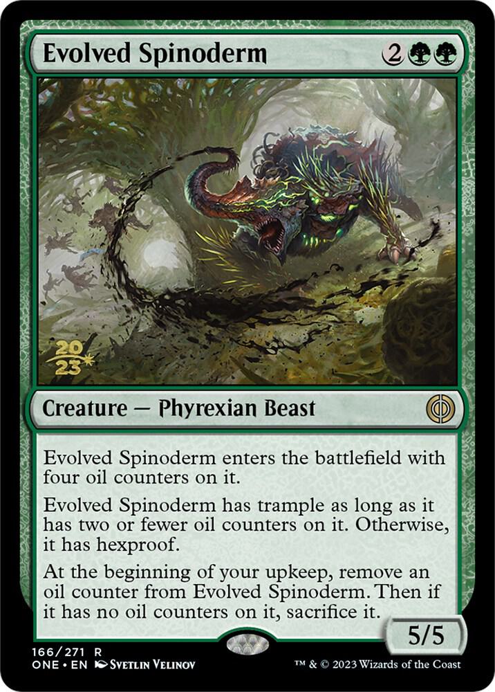 Evolved Spinoderm 166 card from Prerelease Cards