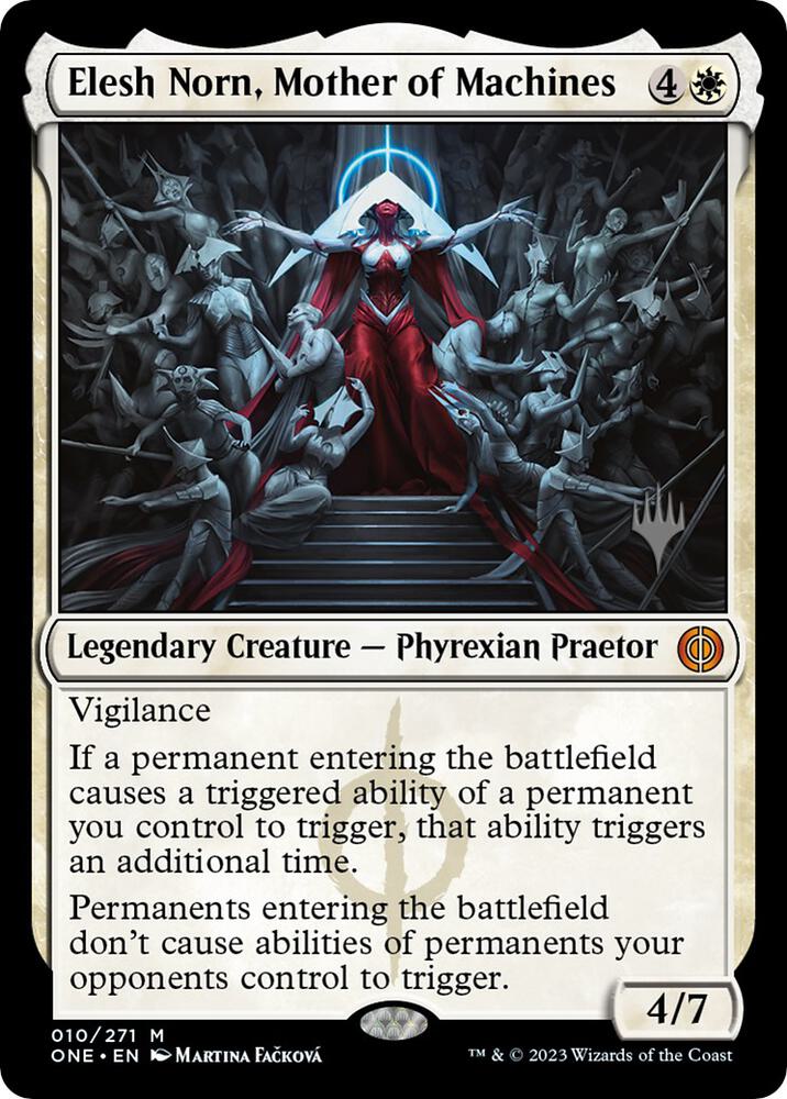Elesh Norn, Mother of Machines 10 card from Promo Pack: Phyrexia: All Will Be One