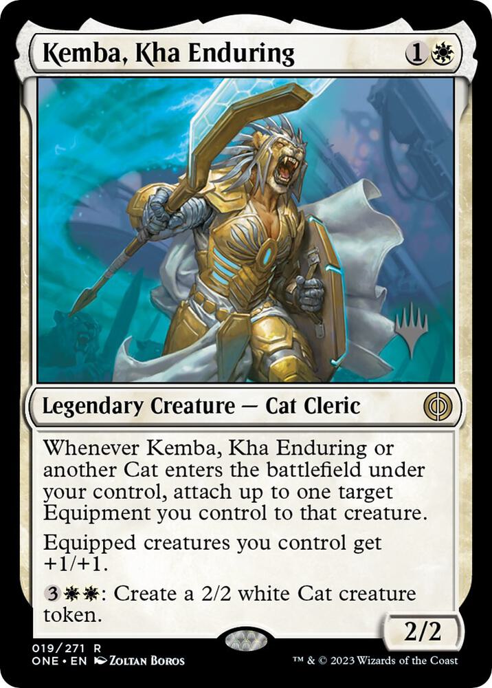 Kemba, Kha Enduring 19 card from Promo Pack: Phyrexia: All Will Be One