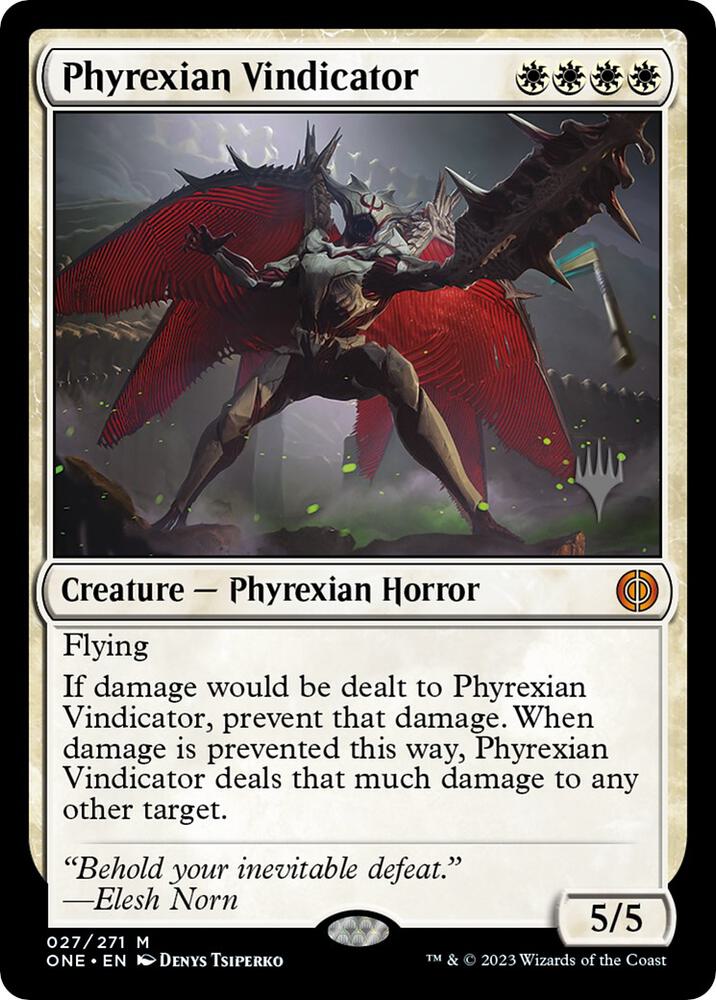 Phyrexian Vindicator 27 card from Promo Pack: Phyrexia: All Will Be One