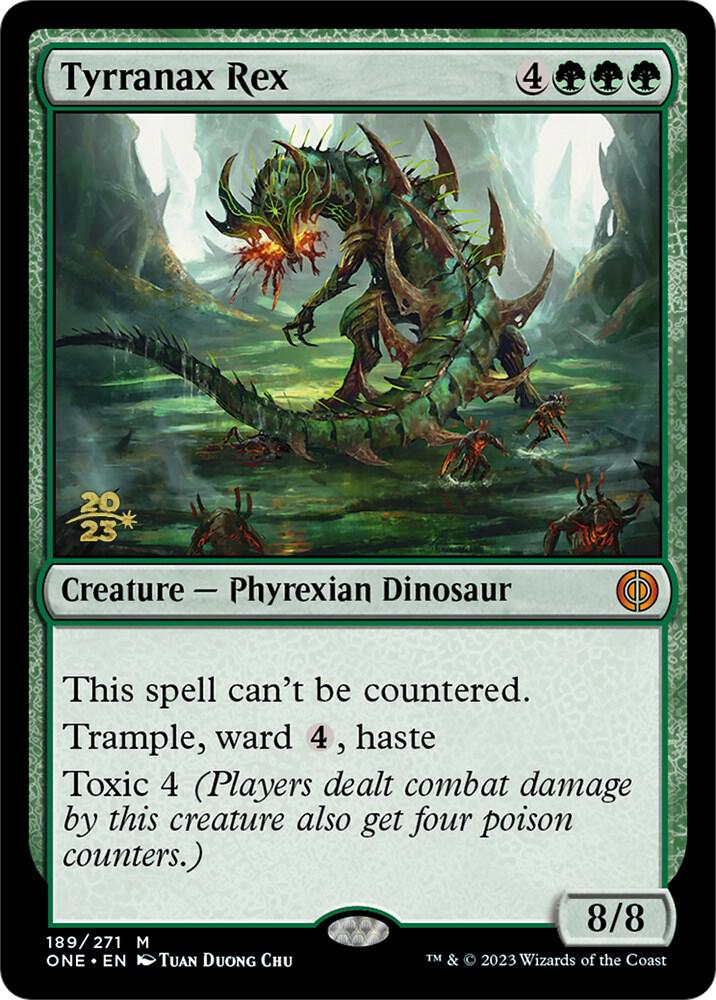 Tyrranax Rex 189 card from Prerelease Cards