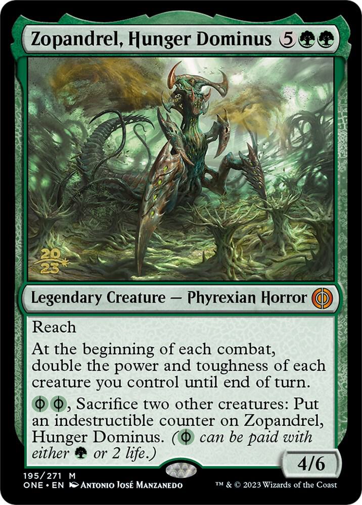 Zopandrel, Hunger Dominus 195 card from Prerelease Cards