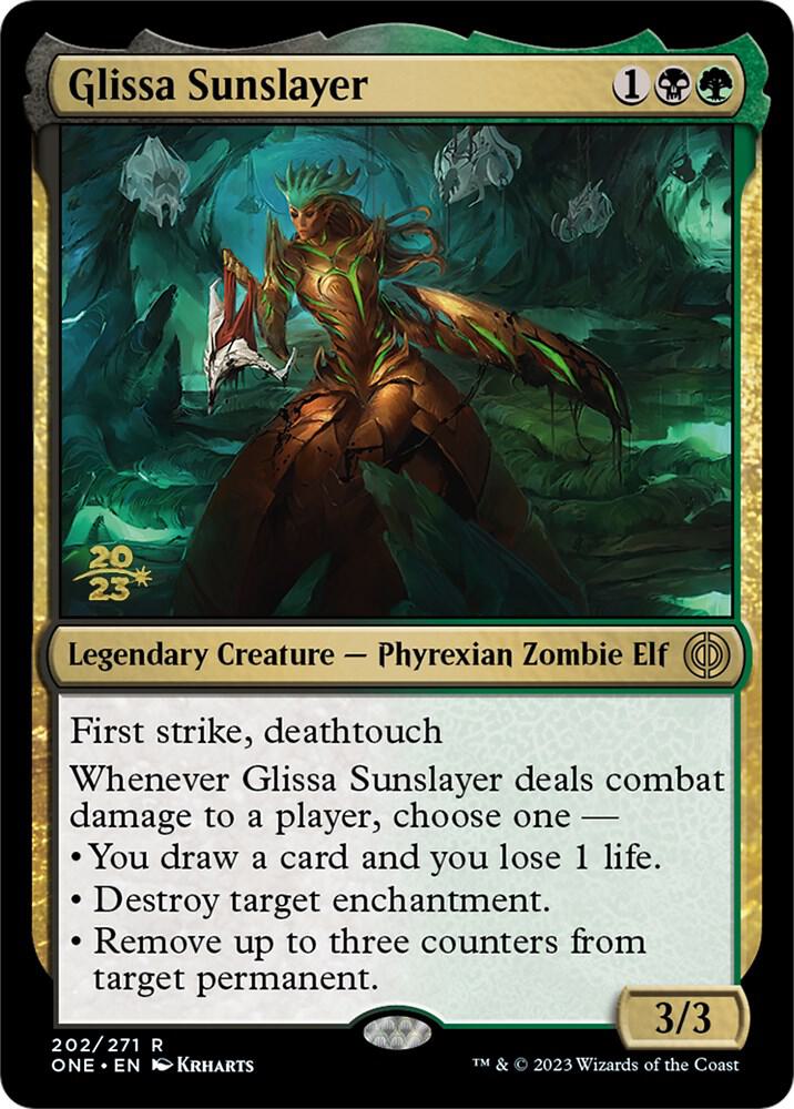Glissa Sunslayer 202 card from Prerelease Cards