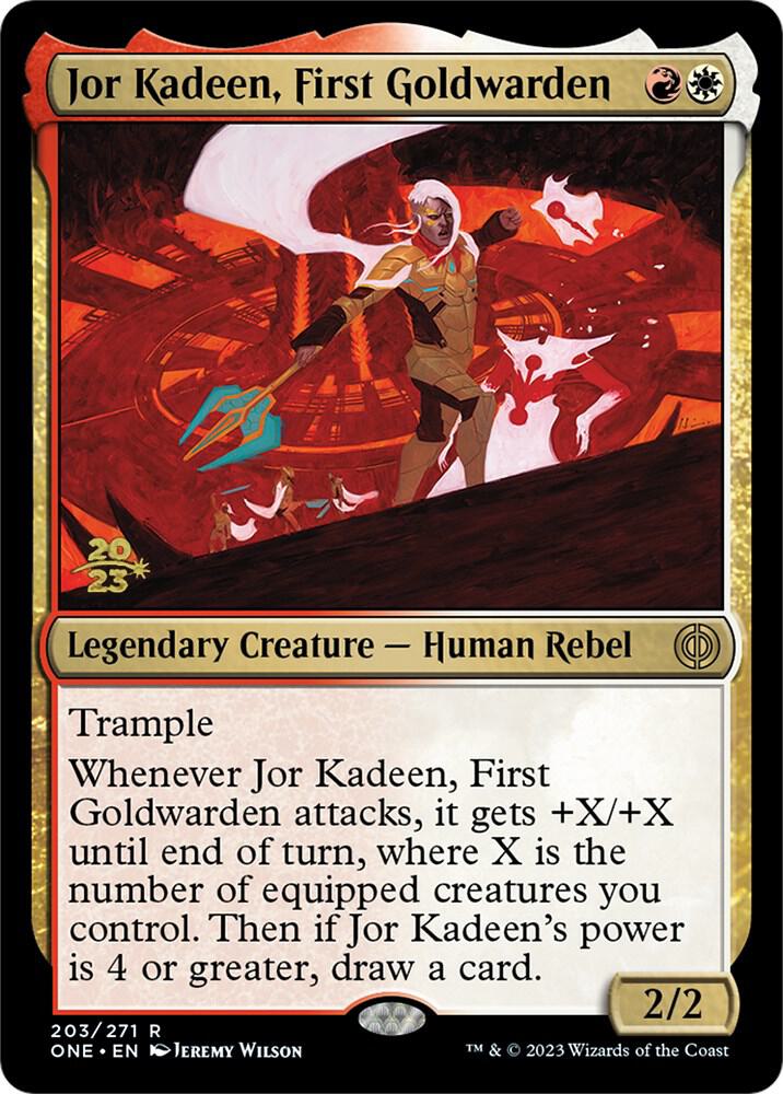 Jor Kadeen, First Goldwarden 203 card from Prerelease Cards